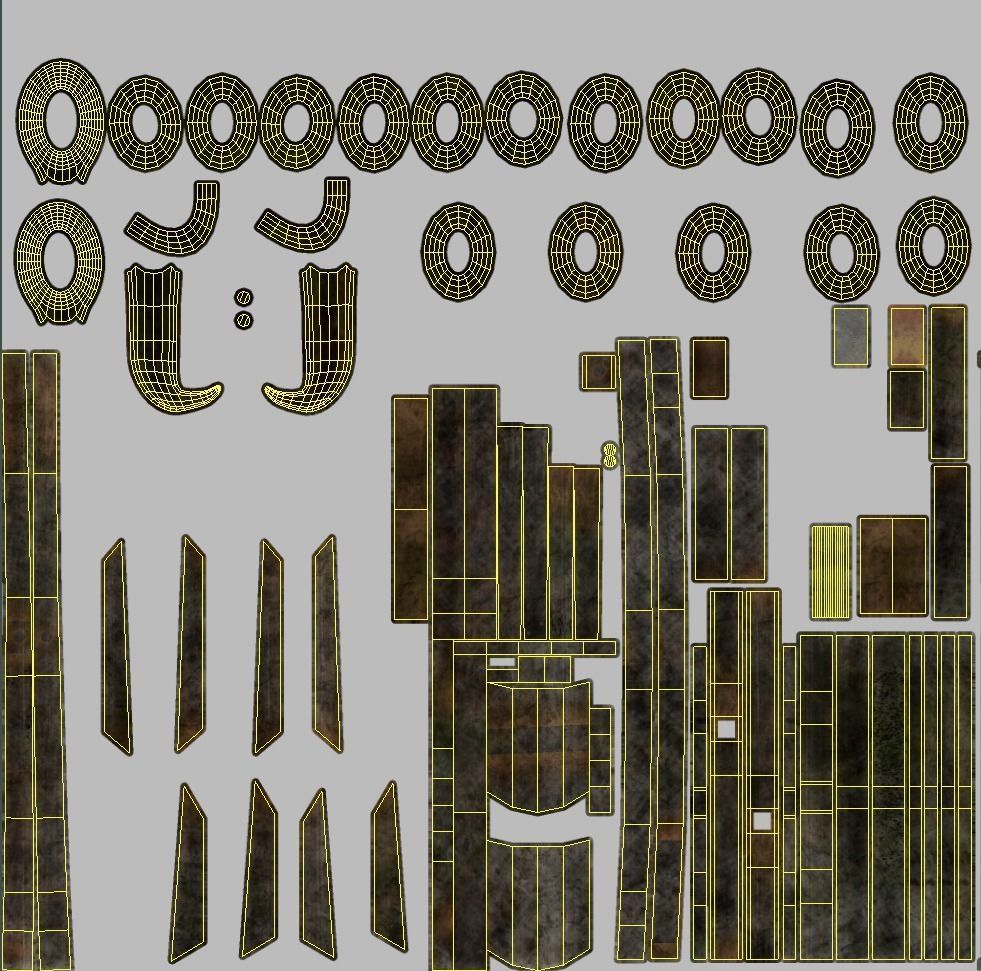 Medieval Quintain Low-poly 3D model_15