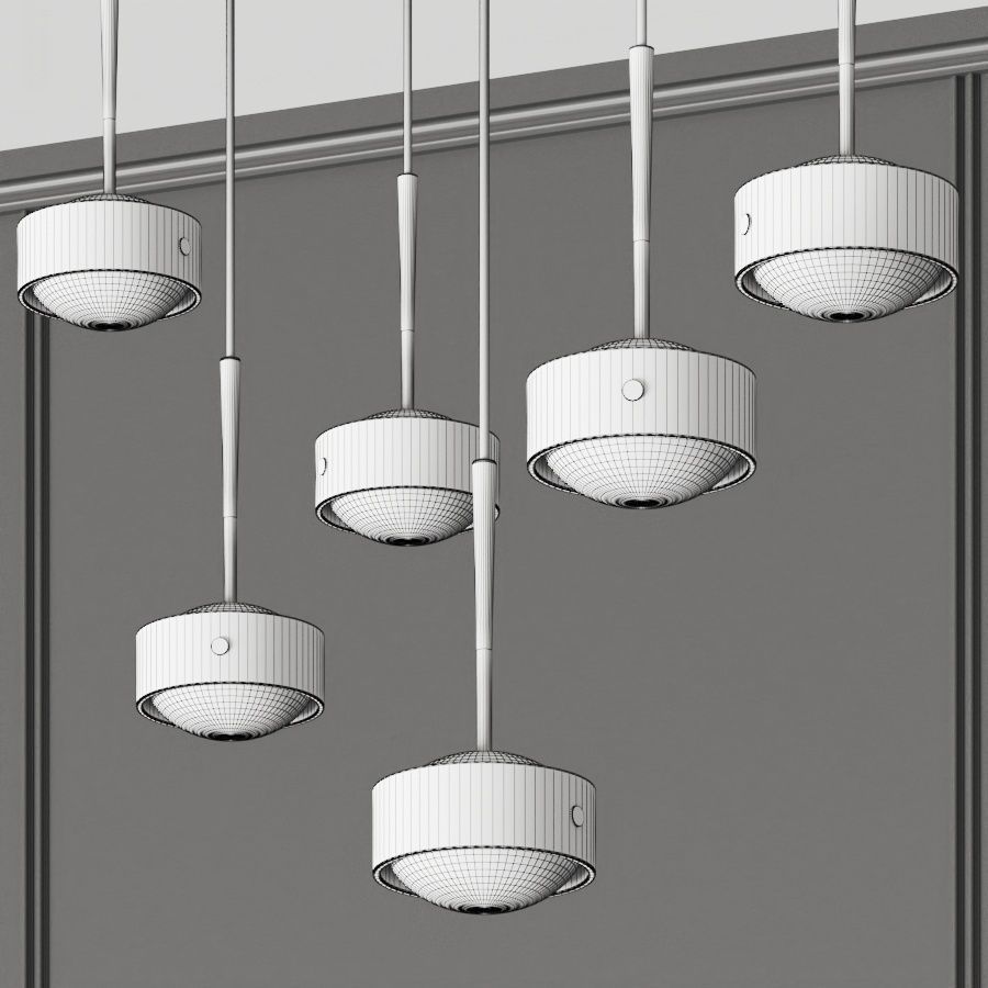 Top Light Puk Drop Pendant Lamps 3D model_1