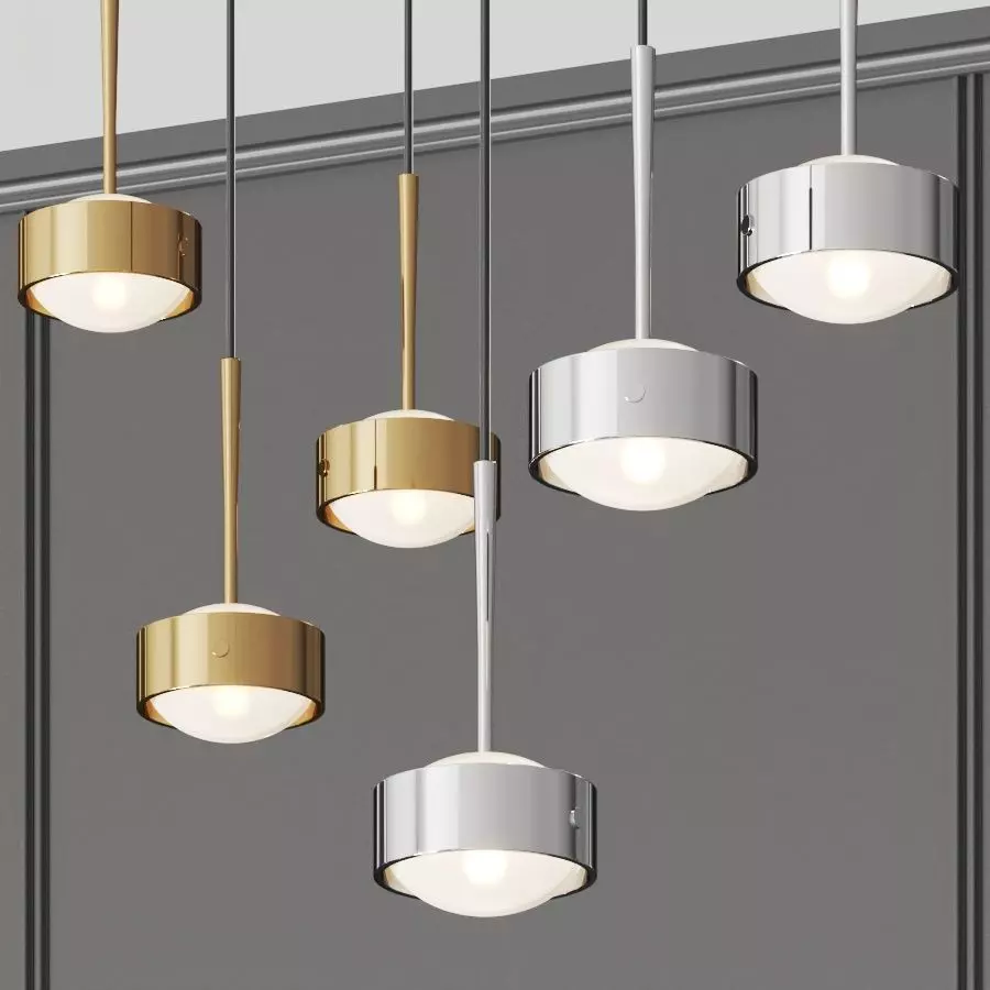 Top Light Puk Drop Pendant Lamps 3D model_0