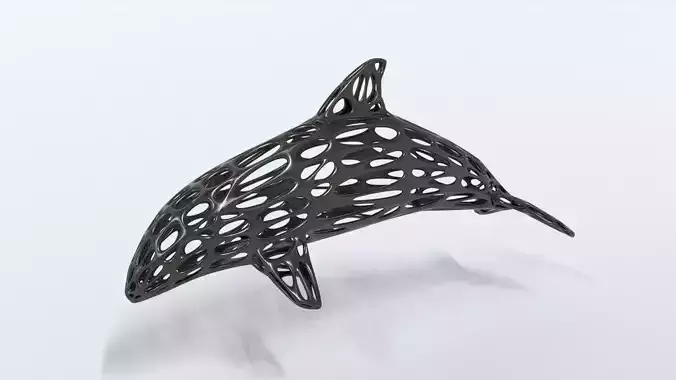 Dolphin Voronoi Statue