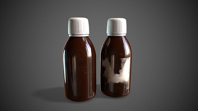 Medicine Bottles Medical  Low-poly 3D model