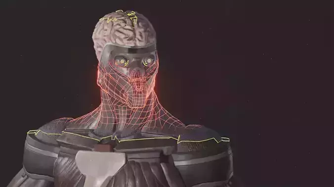 Soldier MK1 Low-poly 3D model