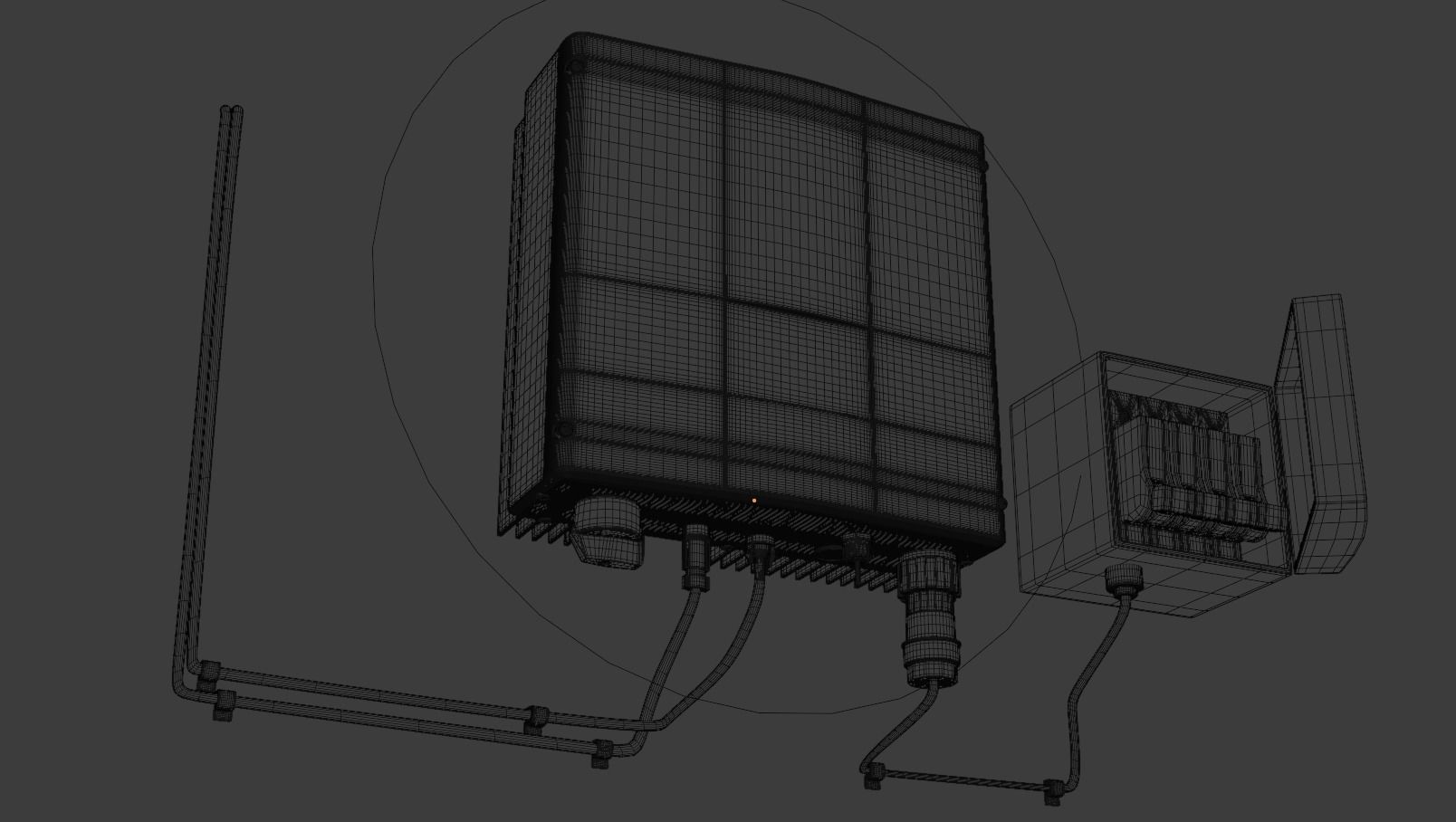 Single-phase grid-tied inverter 3D model_9