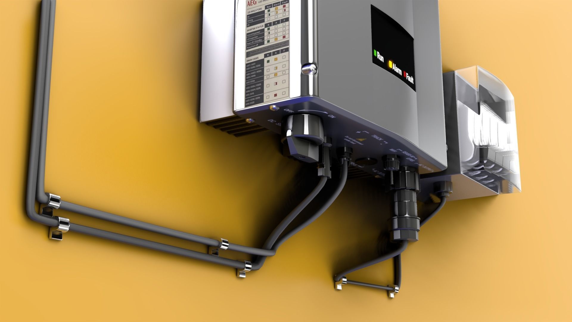 Single-phase grid-tied inverter 3D model_2