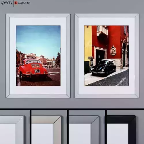 frame-04 vw beetle frame set Free 3D model