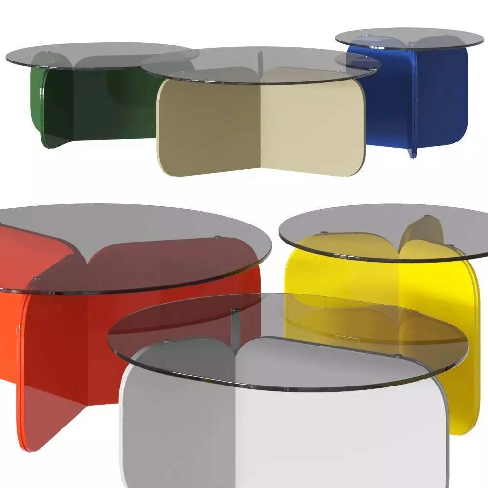 Sancal La Isla Coffee Tables 3D model_0