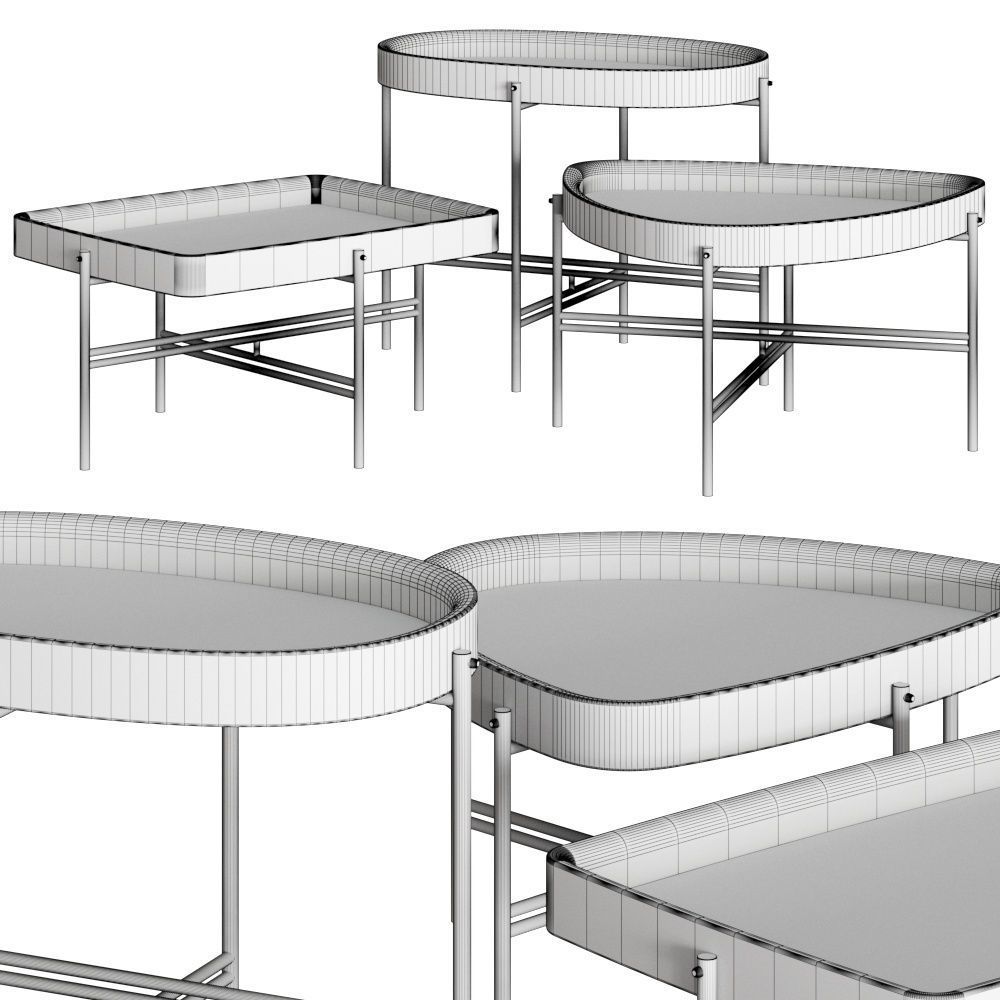 Frigerio Salotti Victor Coffee Tables 3D model_1