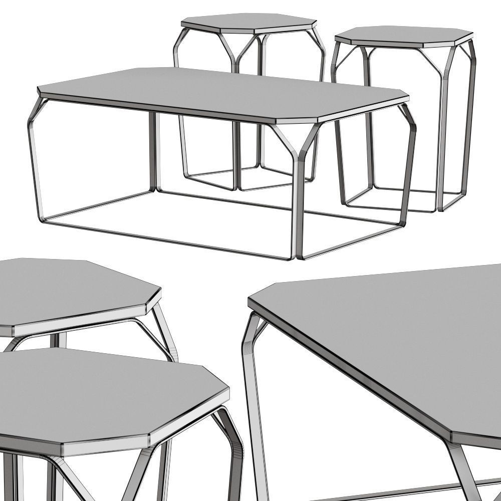 Memedesign Tray Coffee Tables 3D model_1