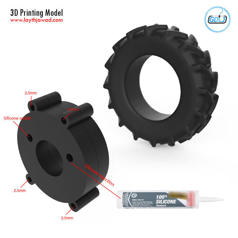 Tire Mold 3D print model_9