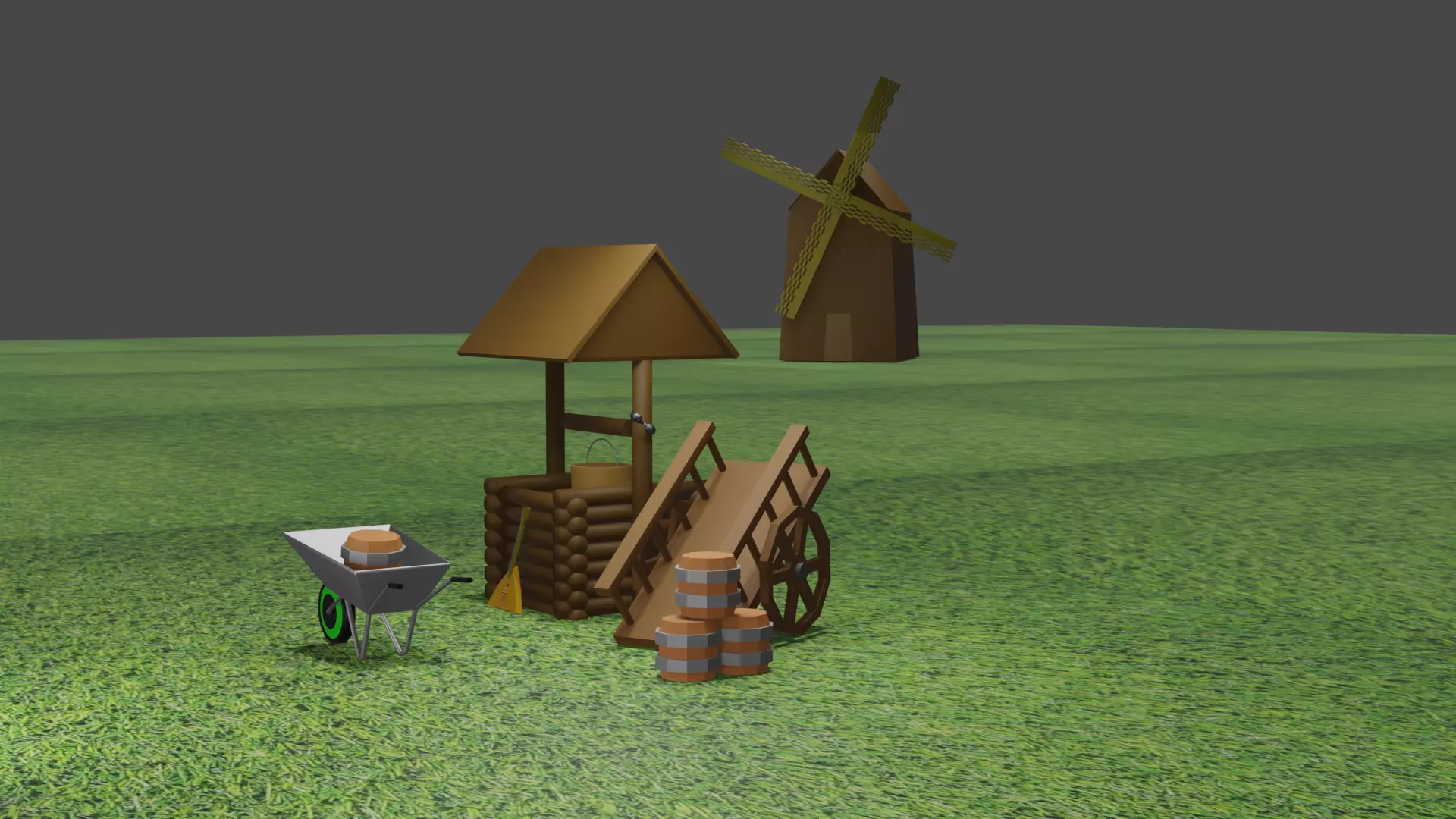 village asset pack Free 3D model