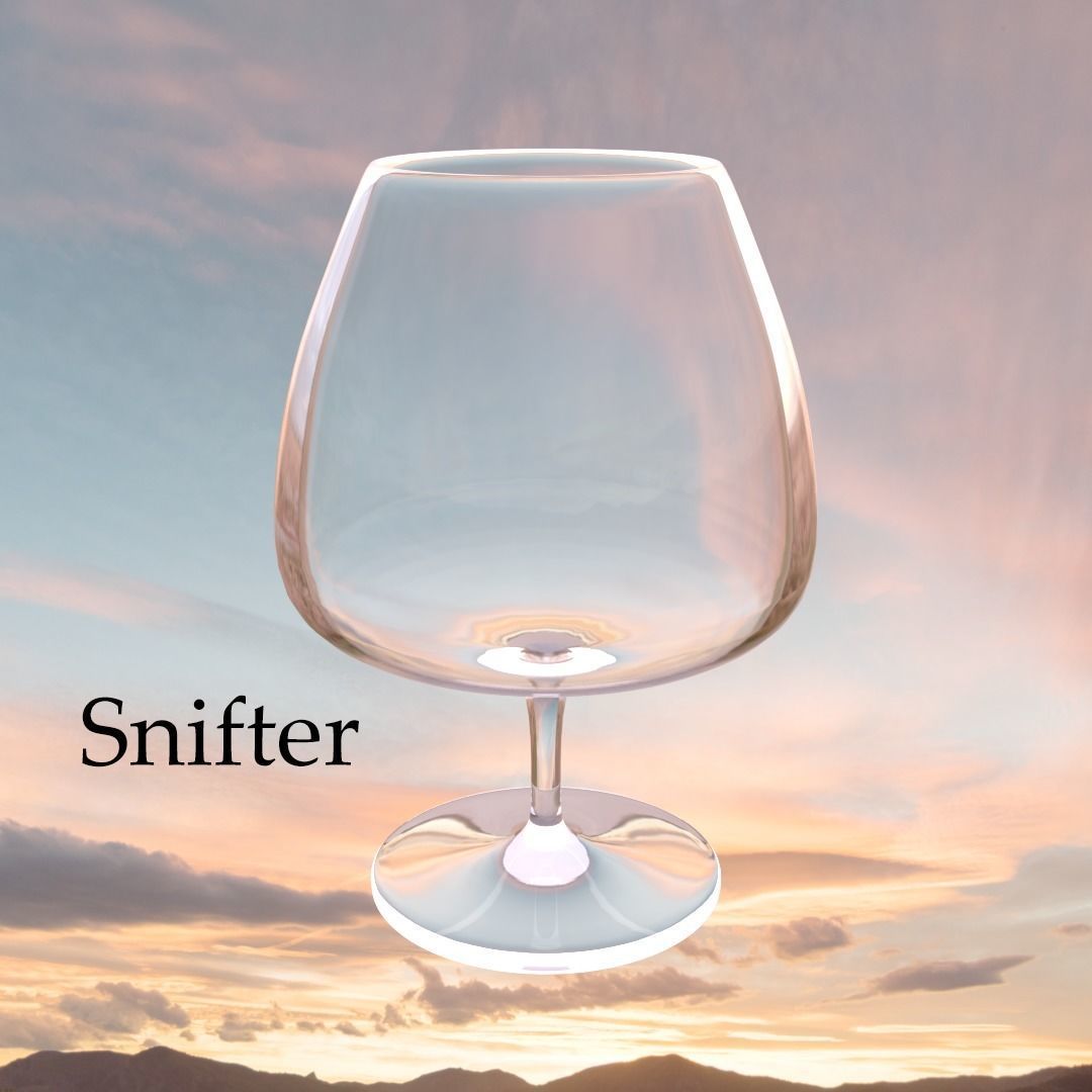All Types of Glass Low-poly 3D model_10