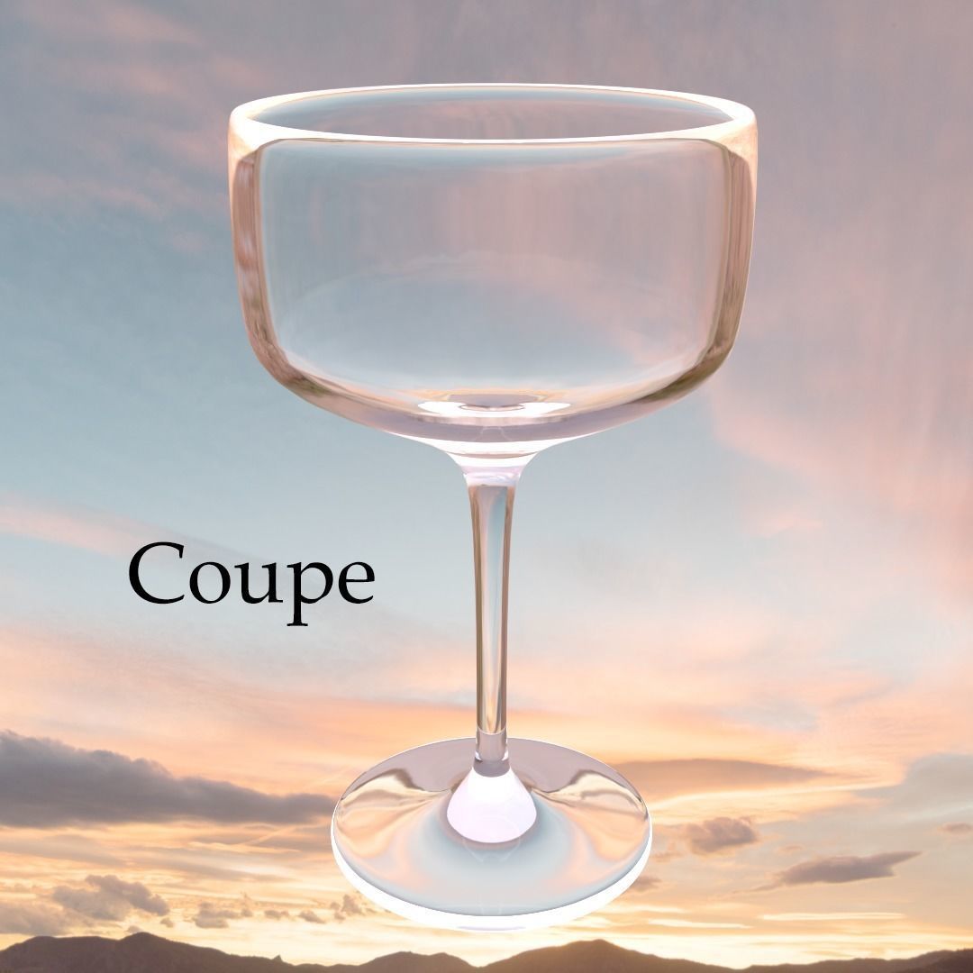 All Types of Glass Low-poly 3D model_3