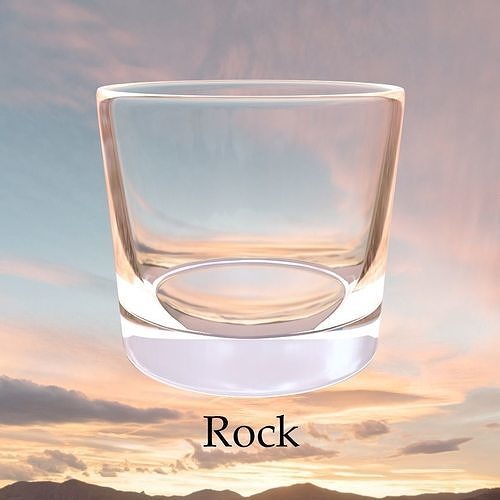All Types of Glass Low-poly 3D model