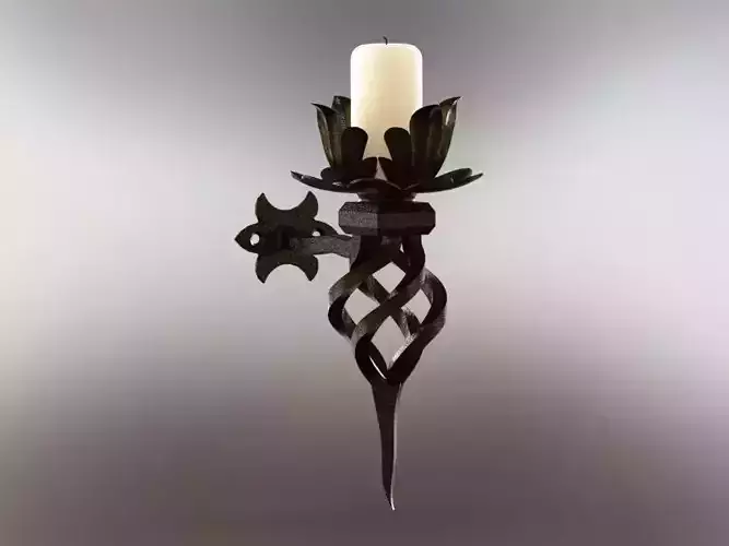 Candlestick lotus candle holder