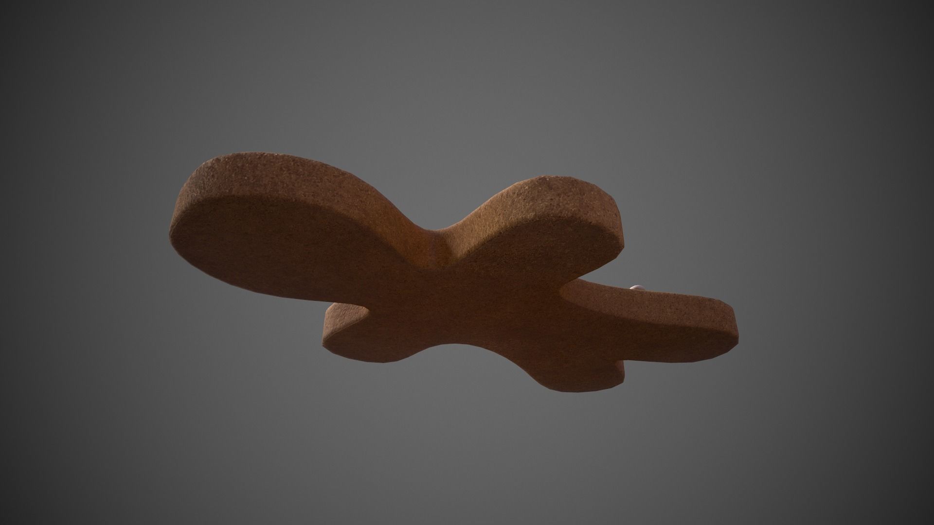 Gingerbread Cookie Man Low-poly 3D model_4