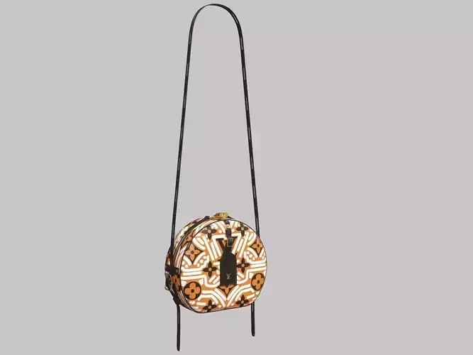 Louis Vuitton Boite Chapeau Souple Bag Crafty Caramel Cream  Low-poly 3D model