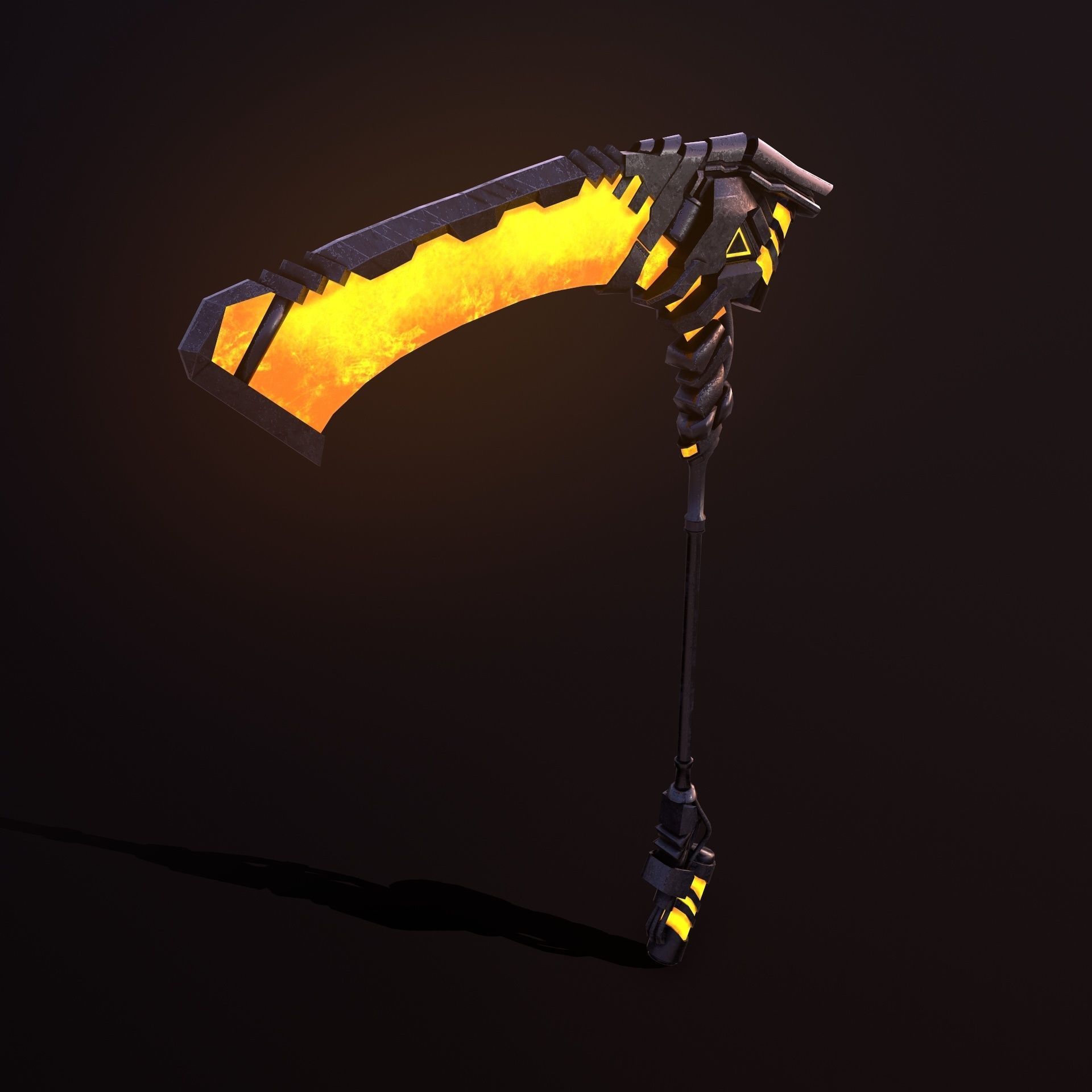 Sci-fi  Scythe Raptor 2 Low-poly 3D model_12