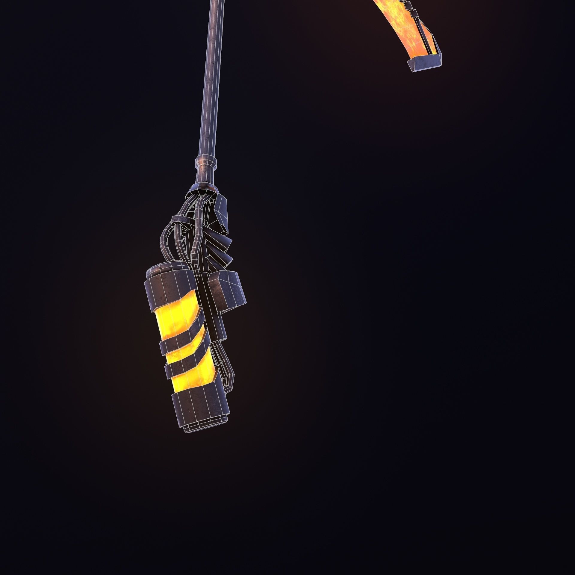 Sci-fi  Scythe Raptor 2 Low-poly 3D model_8