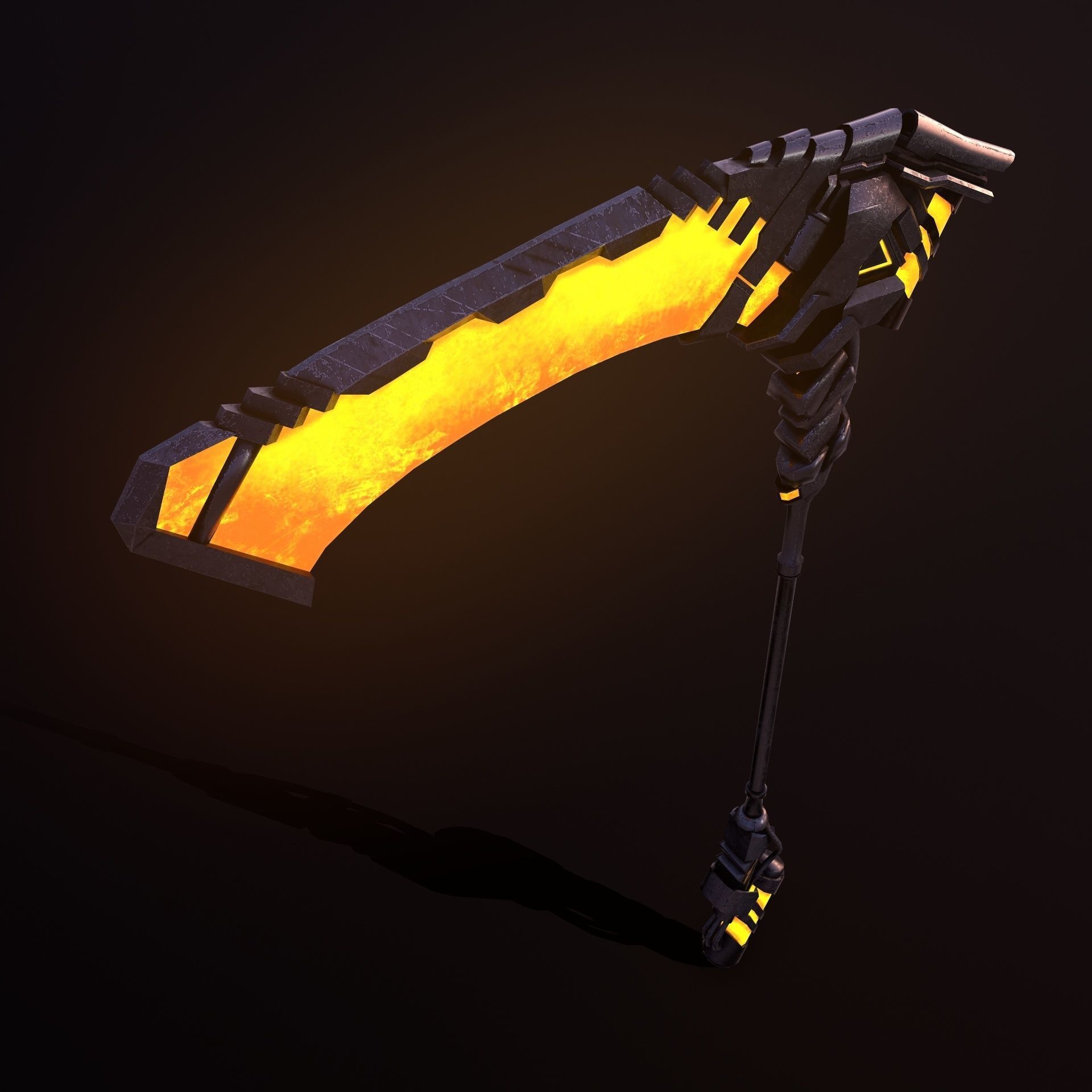 Sci-fi  Scythe Raptor 2 Low-poly 3D model_10