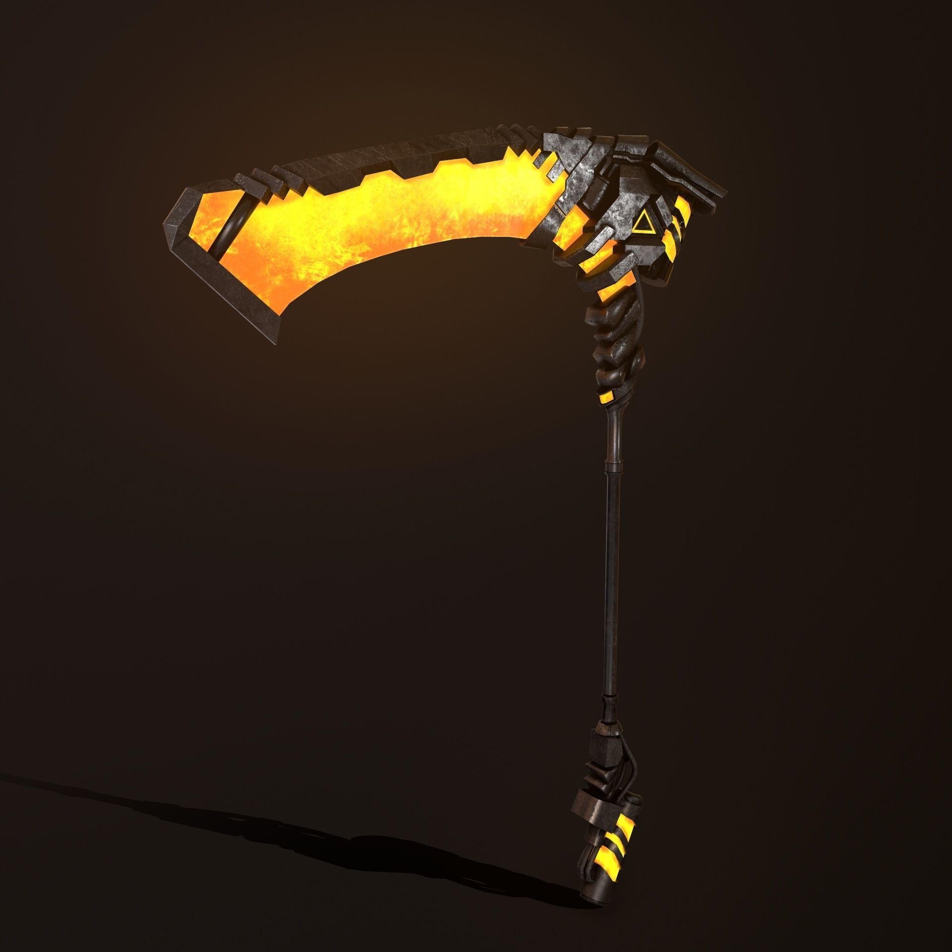 Sci-fi  Scythe Raptor 2 Low-poly 3D model_5