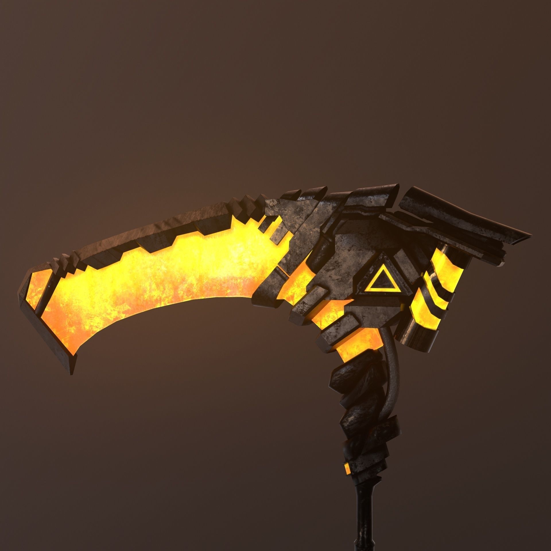 Sci-fi  Scythe Raptor 2 Low-poly 3D model_4