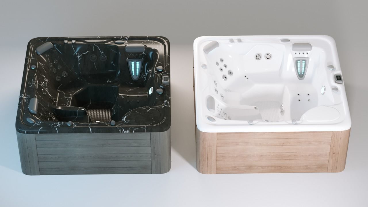 Jacuzzi Hot Tub 3D model_1
