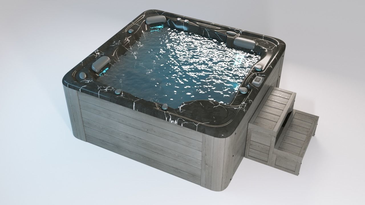 Jacuzzi Hot Tub 3D model_4