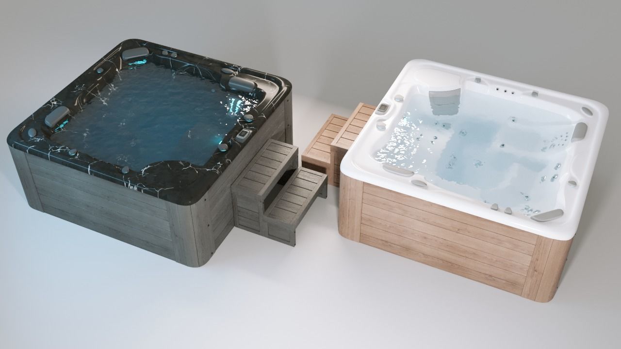 Jacuzzi Hot Tub 3D model_3