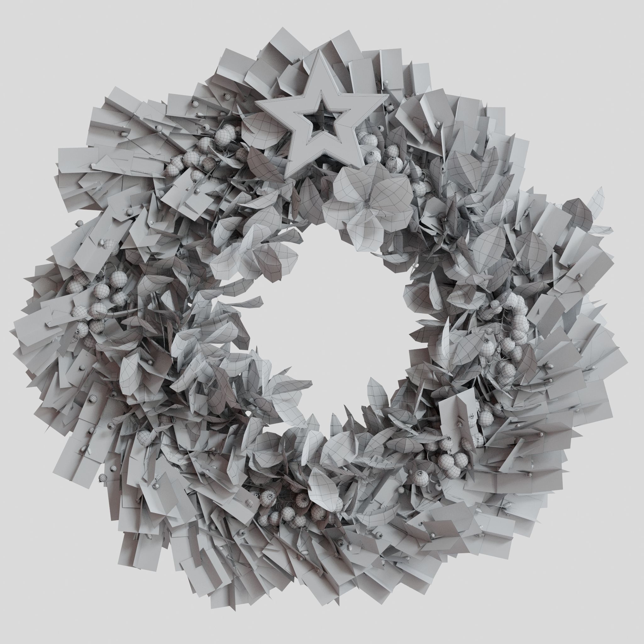 Christmas wreath 6 3D model_6