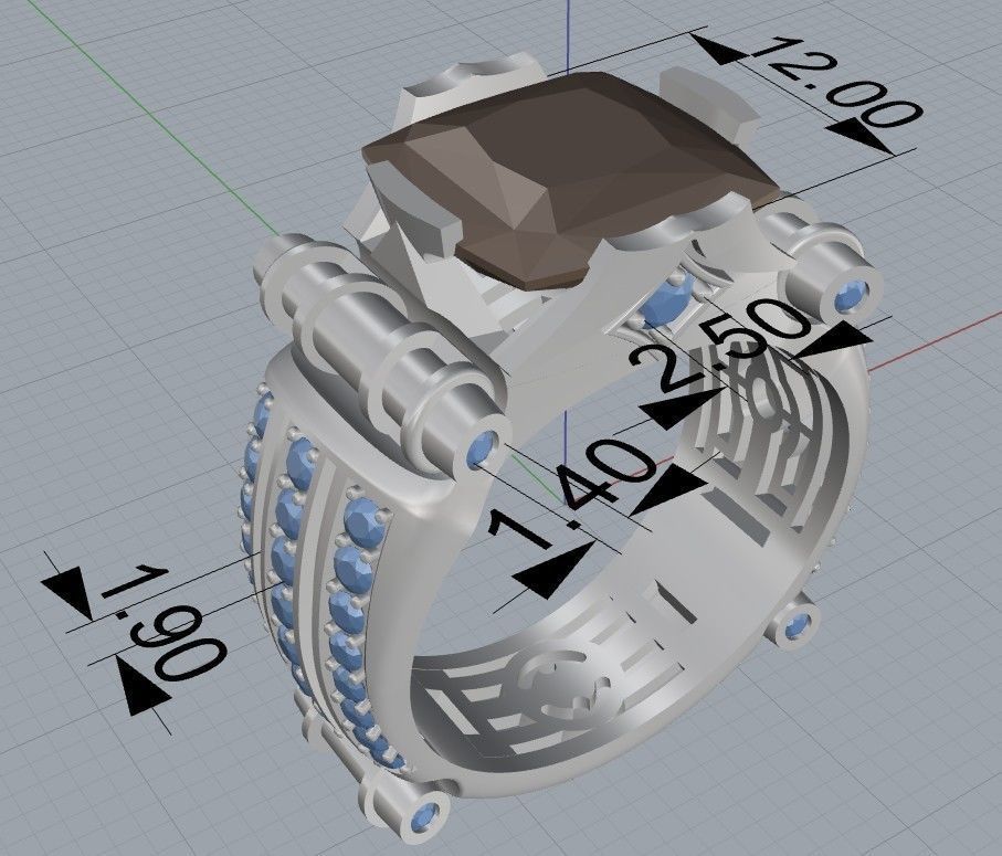 Men ring 3D print model 3D print model_1
