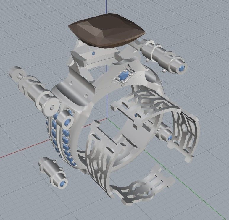 Men ring 3D print model 3D print model_2