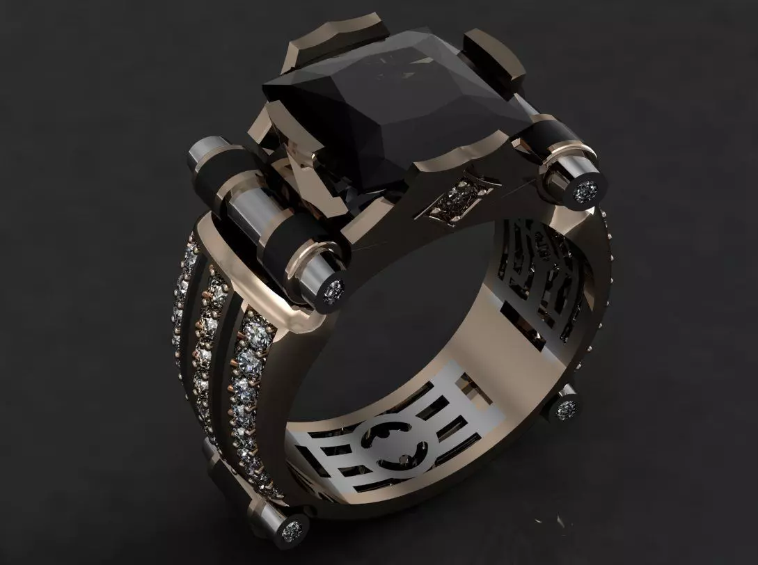 Men ring 3D print model 3D print model_0