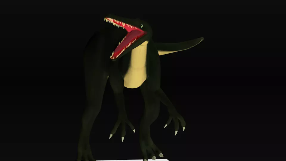 suchomimus dinosaur Low-poly 3D model_0