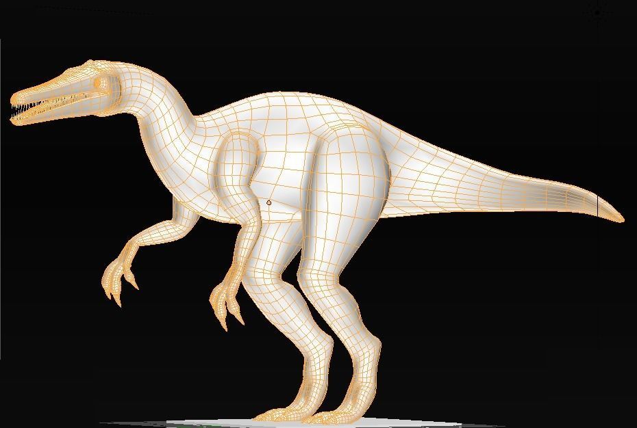 suchomimus dinosaur Low-poly 3D model_9