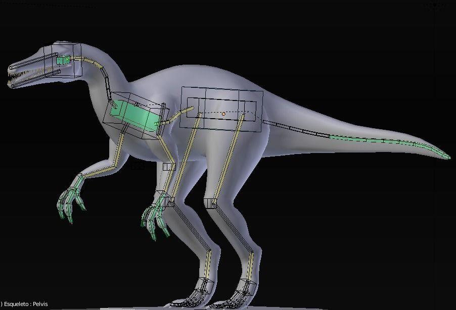suchomimus dinosaur Low-poly 3D model_7