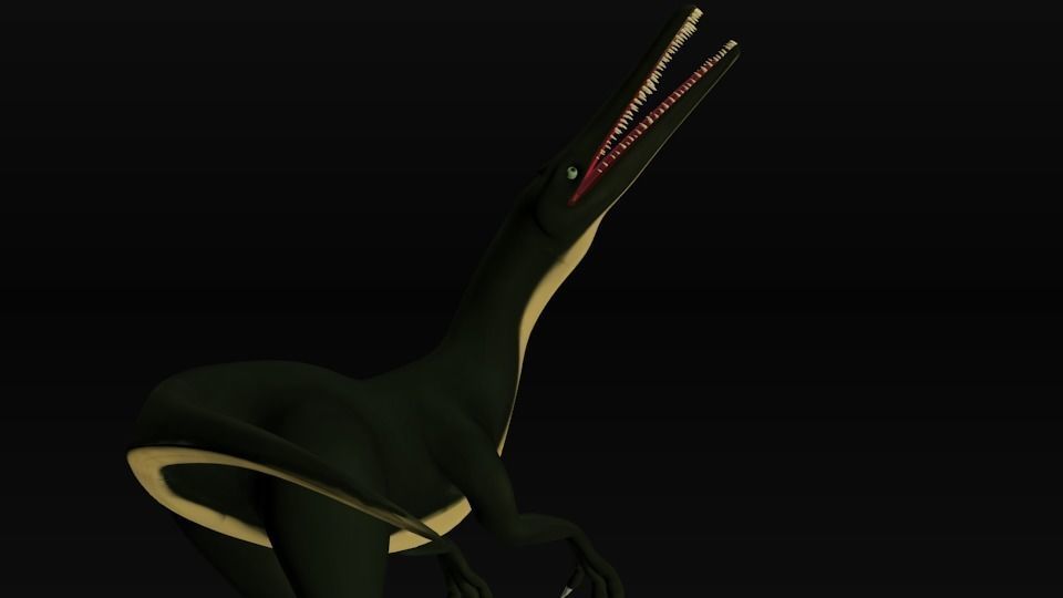 suchomimus dinosaur Low-poly 3D model_3
