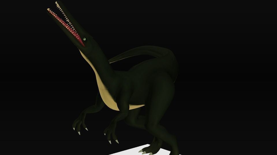suchomimus dinosaur Low-poly 3D model_5