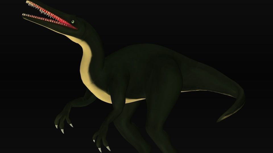 suchomimus dinosaur Low-poly 3D model_8