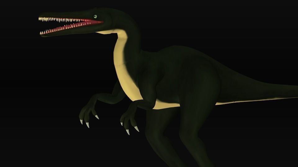 suchomimus dinosaur Low-poly 3D model_4
