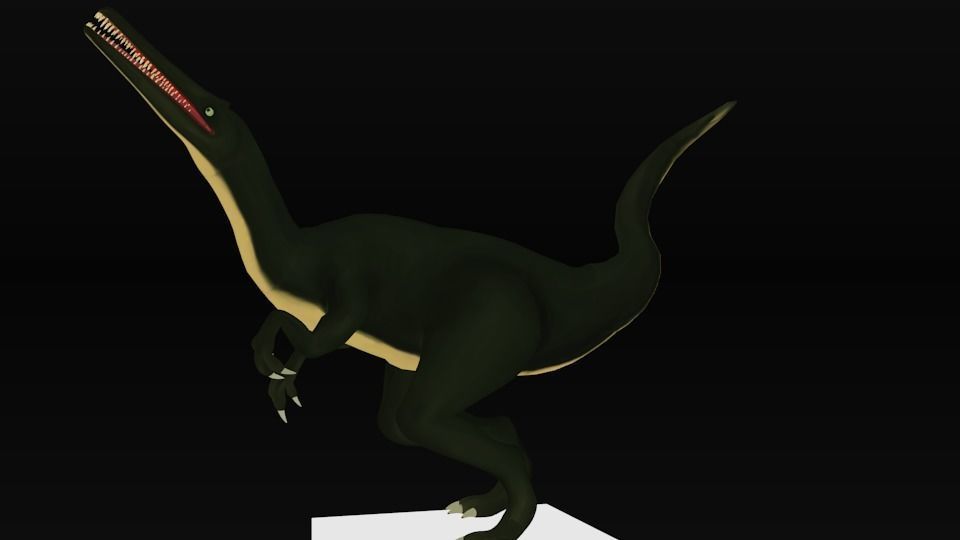 suchomimus dinosaur Low-poly 3D model_2