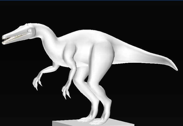 suchomimus dinosaur Low-poly 3D model_6