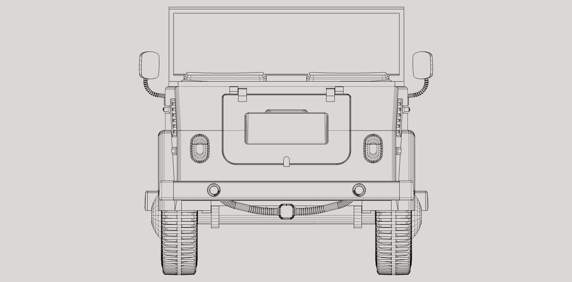 Volkswagen Safari or Thing PRINTABLE 3D print model_9