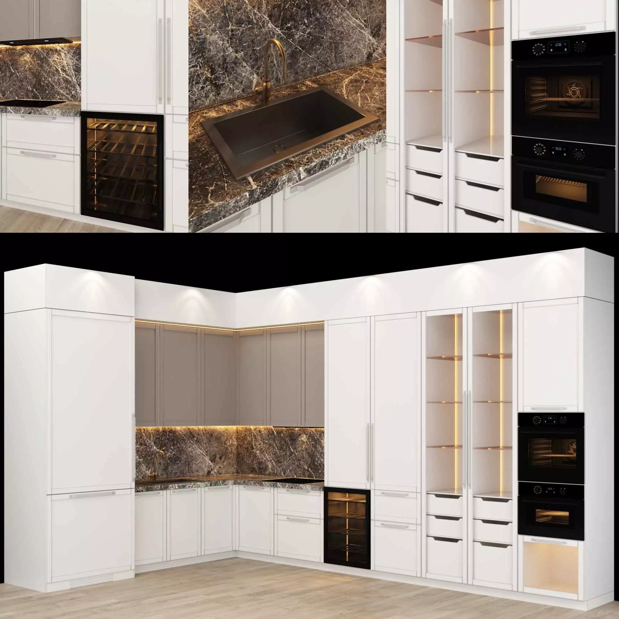 Modern kitchen vol 3 3D model