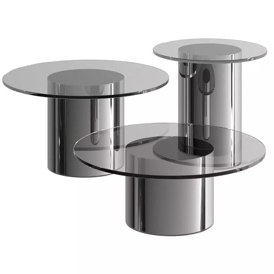 2001 by BD Barcelona Side Tables 3D model_0