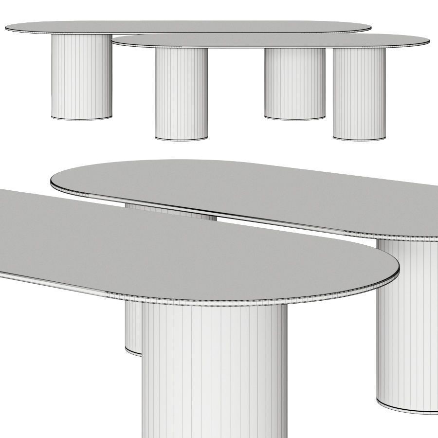 Desalto MM8 Dining Tables 3D model_1