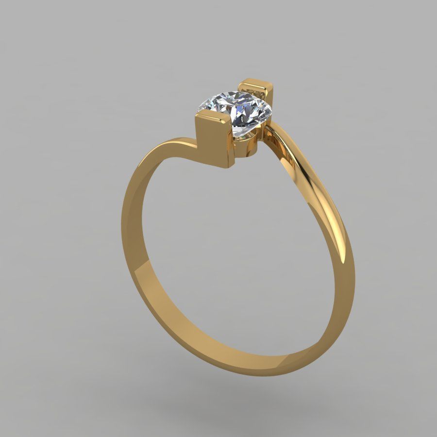 wedding ring 3D print model_1