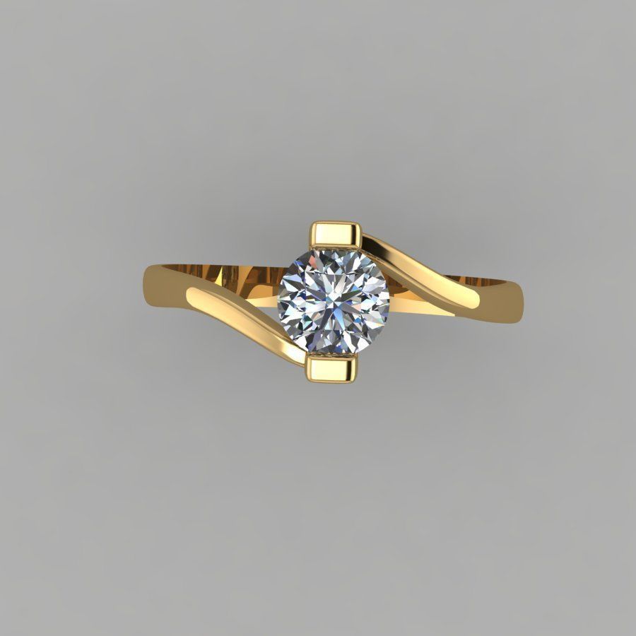 wedding ring 3D print model_2