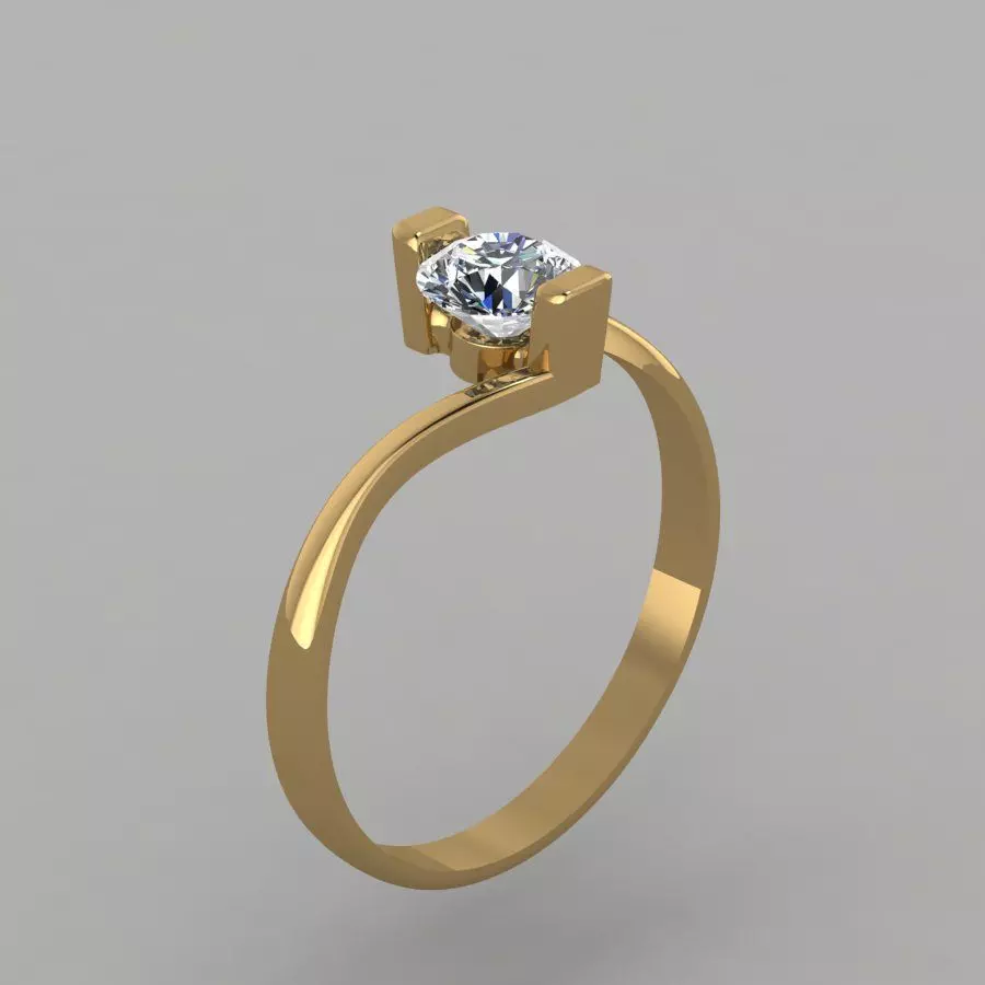 wedding ring 3D print model_0