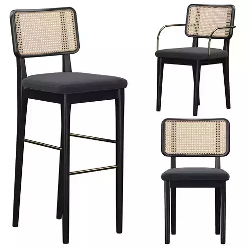 Wicker chair By RED EDITION 3D model
