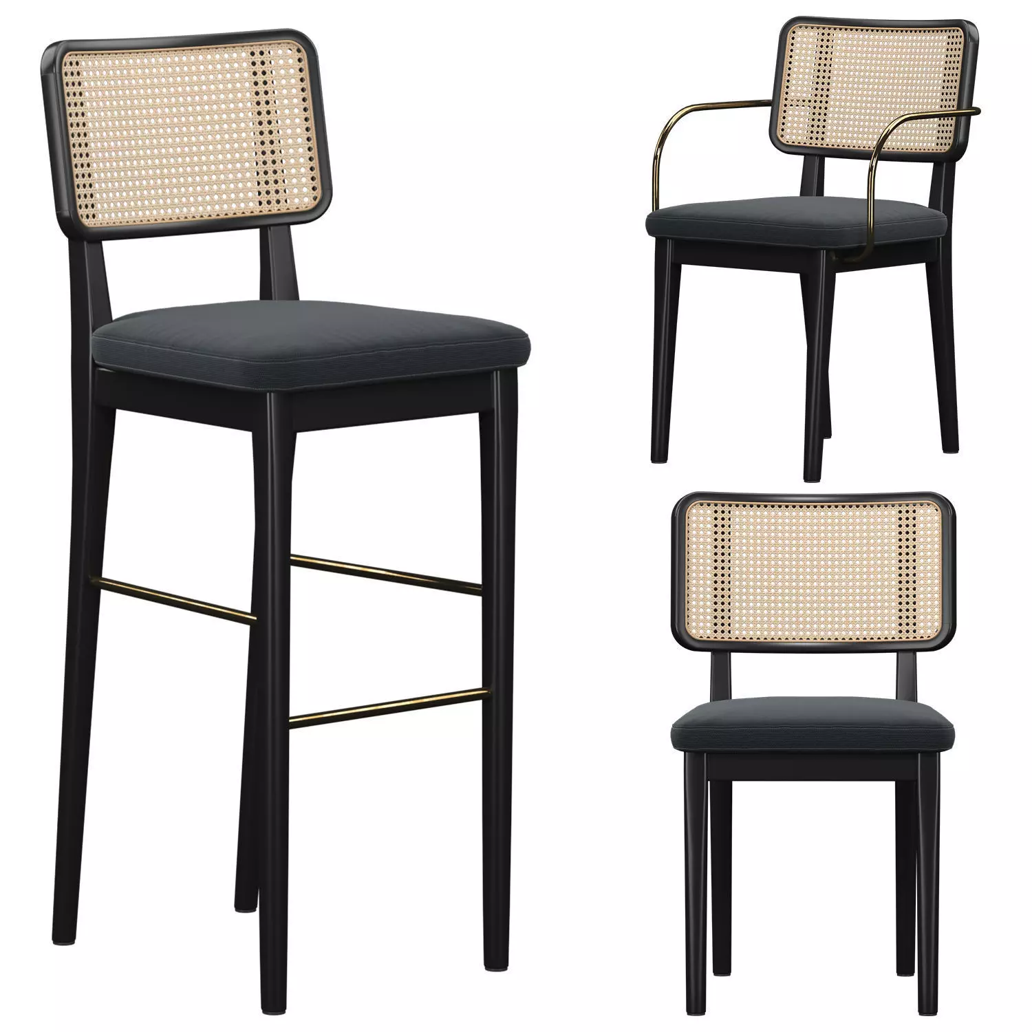 Wicker chair By RED EDITION 3D model_0